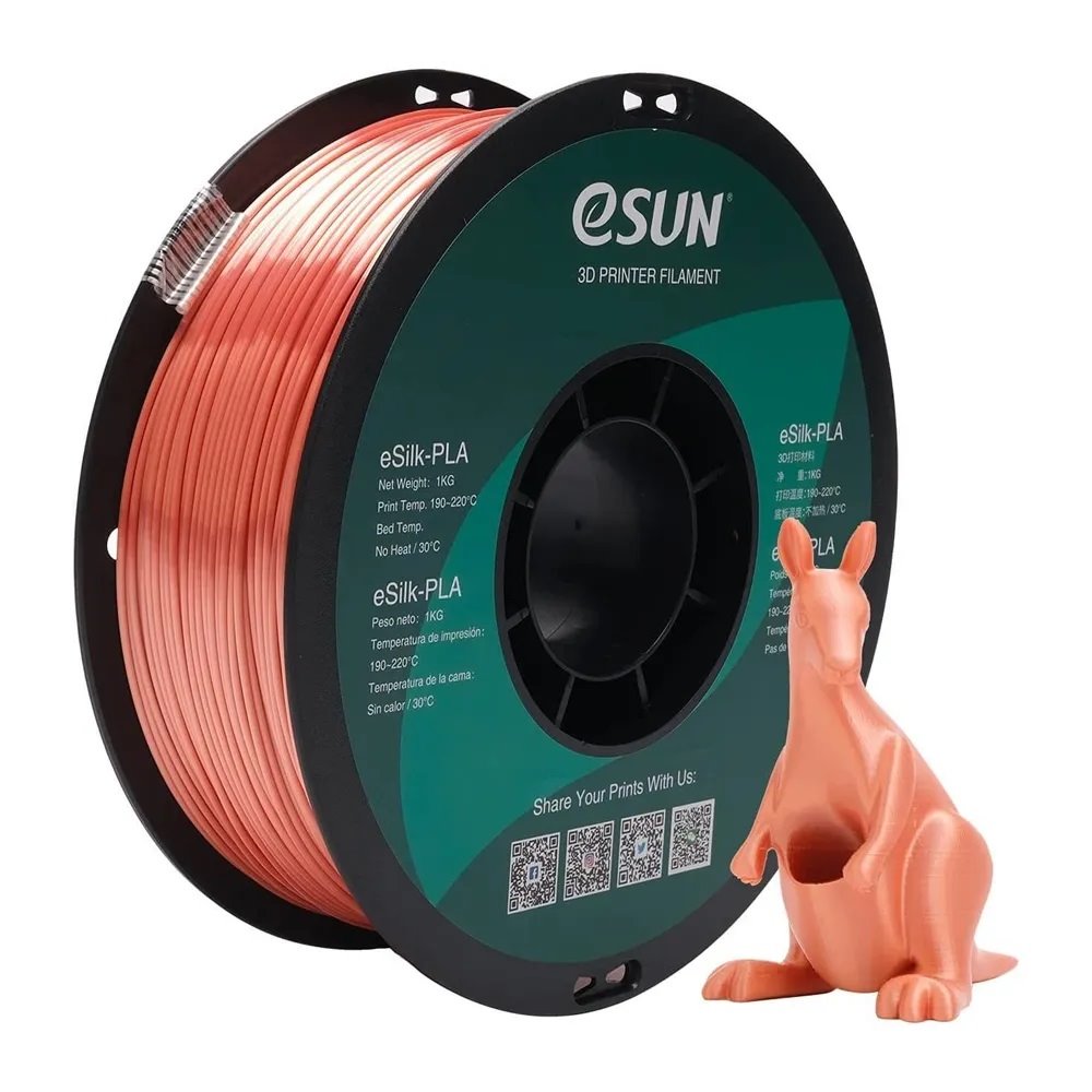 Esun Esilk Pla Filament Rose Gold 1 75mm 1 Kg